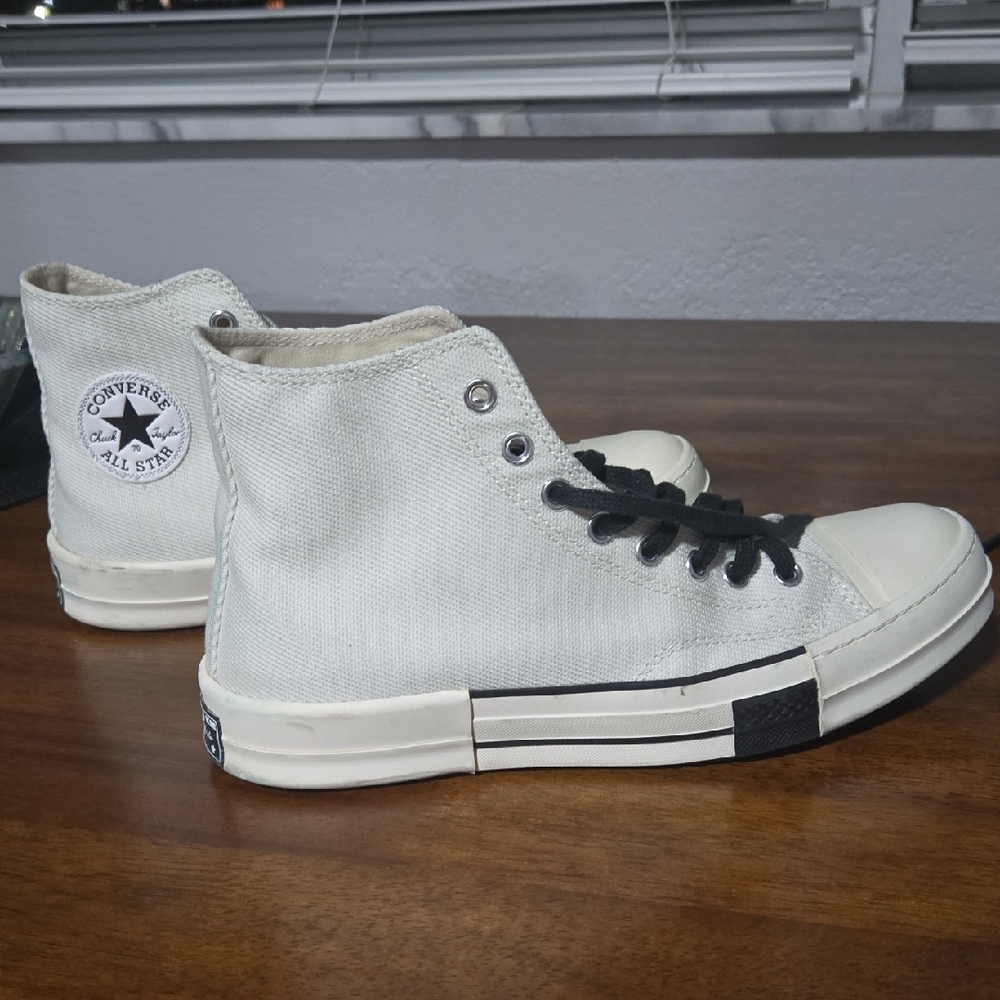 Converse DRKSTAR Off- White Canvas High-Top Sneakers